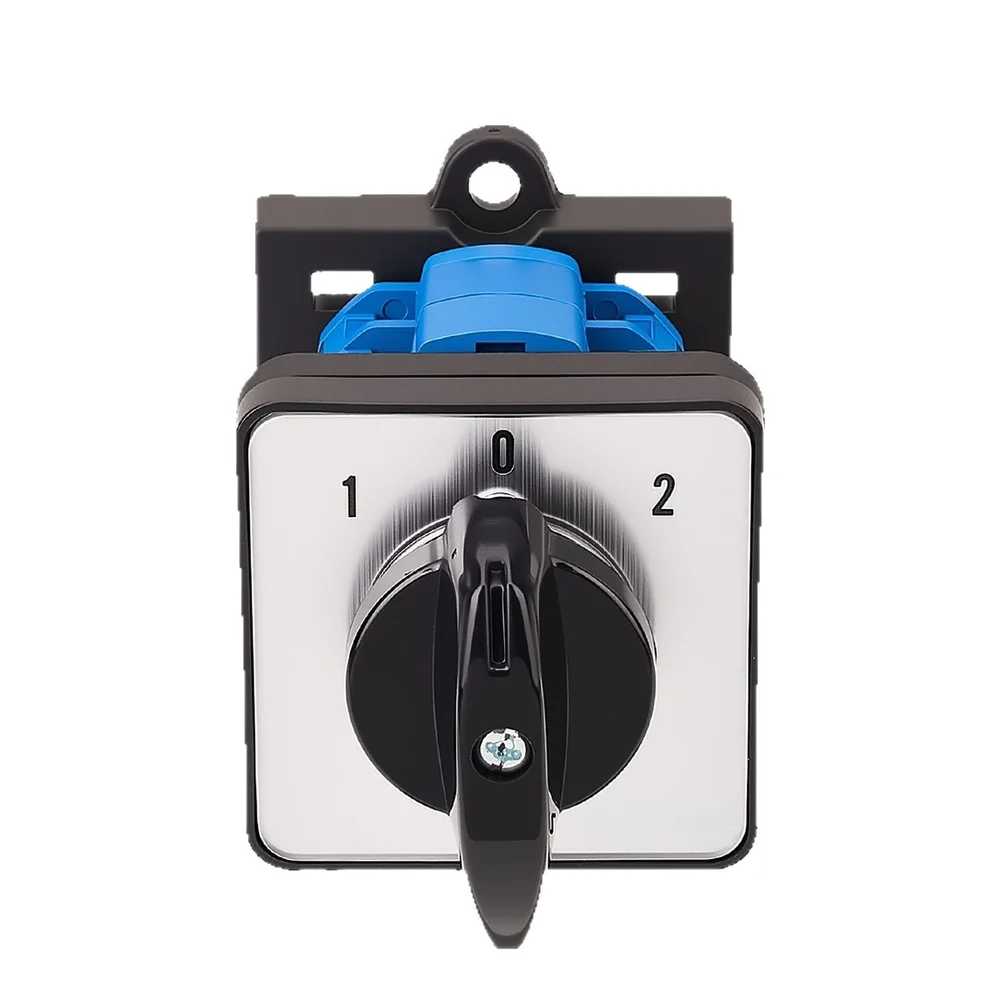 3 Position 2 Section Rail-Mounted Changeover Switch 20A 690V Panel Rotary Switch Multi-Position For Panels And Distribution Boxe