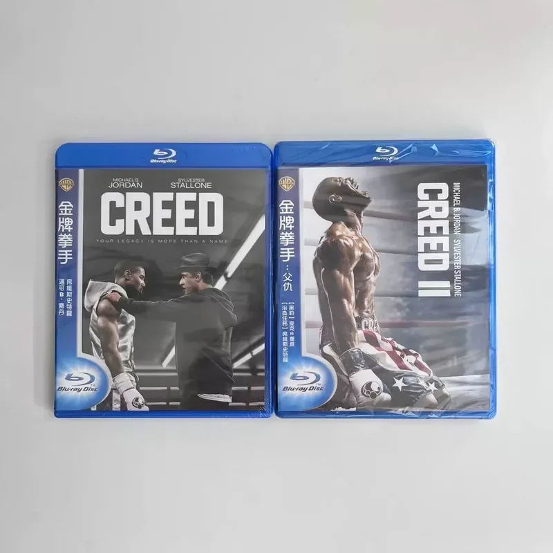 Spot TW Gold Fighter 1 and 2 Collection Genuine Blu-ray BD Brand New Creed Rocky