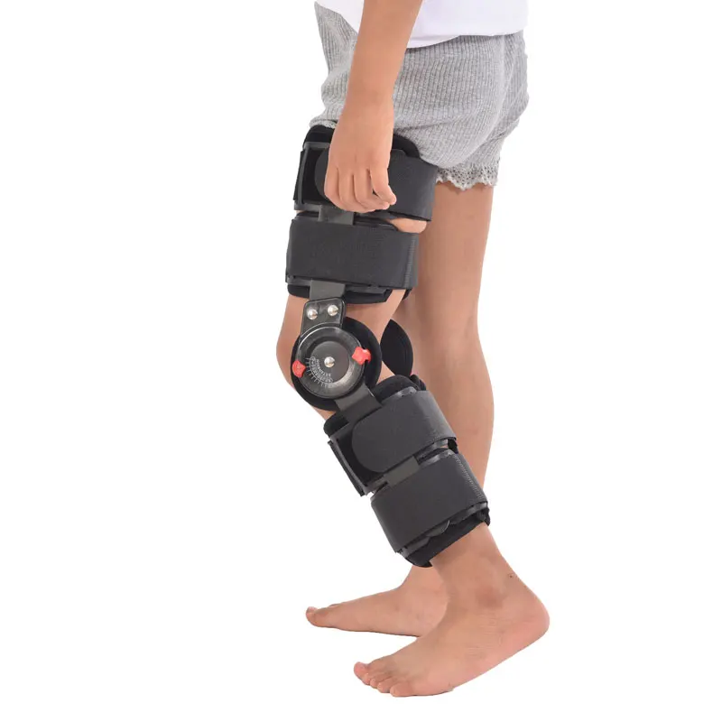 

New Adjustable ROM Leg Sleeves Braces Knee Support Hinged Knee Brace For Post-Op Hemiplegia Fixation For Child