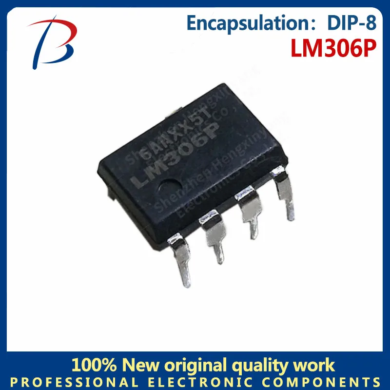 20PCS LM306P analog comparator silk screen LM306P push-pull output DIP-8 in line