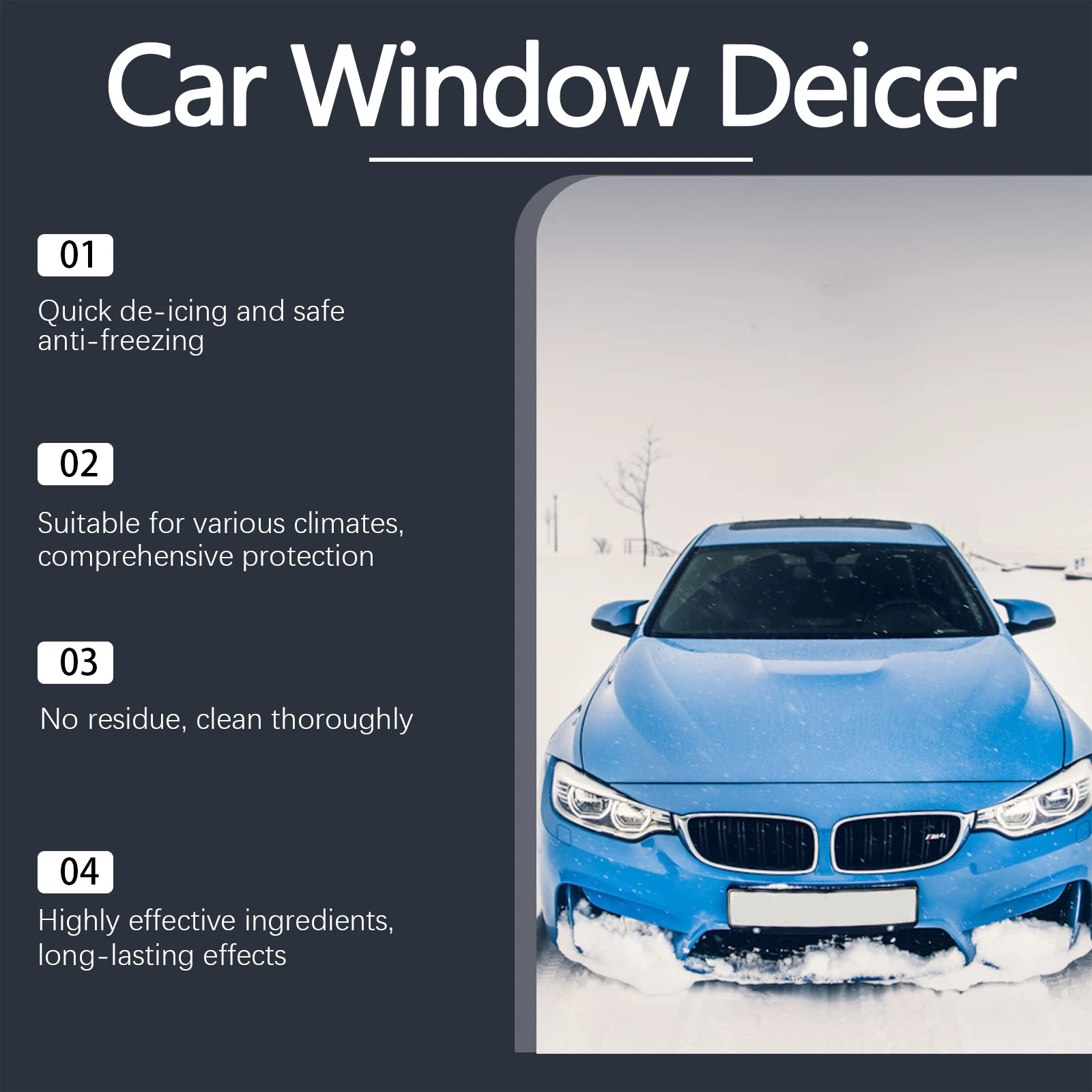 نافذة السيارة وكيل إزالة الجليد لحظة مكافحة الضباب وإزالة الجليد الغبار رؤية واضحة الشتاء نافذة السيارة إزالة الجليد رذاذ الملحقات