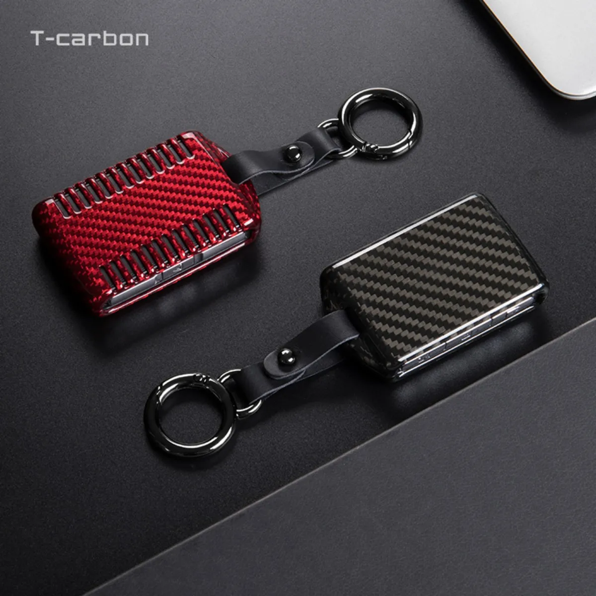 T-carbon Carbon Fiber Smart Car Key Case Cover Fob Shell For VOLVO S90 S60 V90 V60 XC90 XC60 XC40 Car Auto Accessories