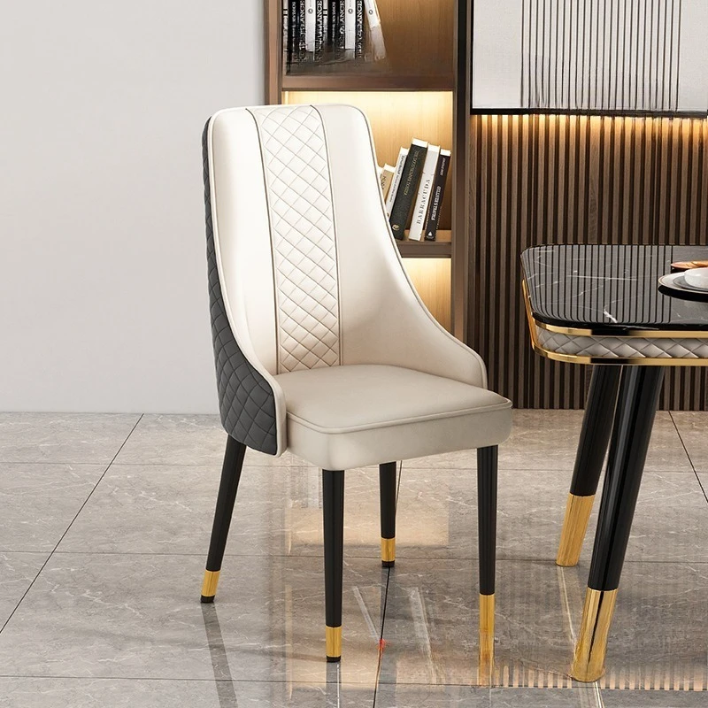

Home Modern Dining Chair Light Luxury High-end Restaurant Backrest Stool