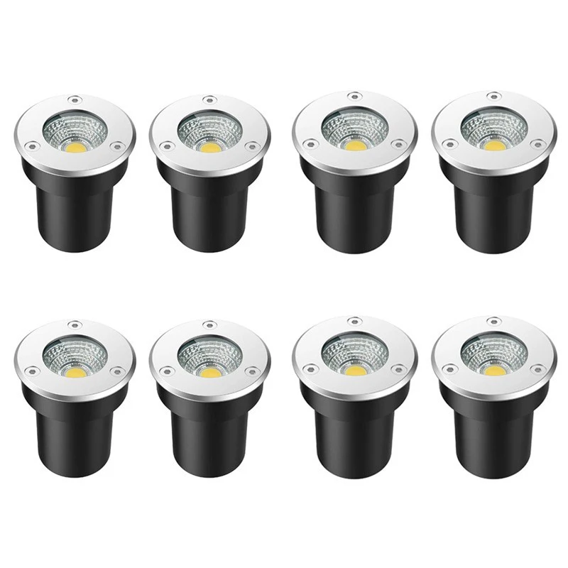 Dimmable 5W 10W LED Underground Lamps for Garden Path Spot Lighting Silicon Controlled Recessed IP68 Waterproof Outdoor Landscap