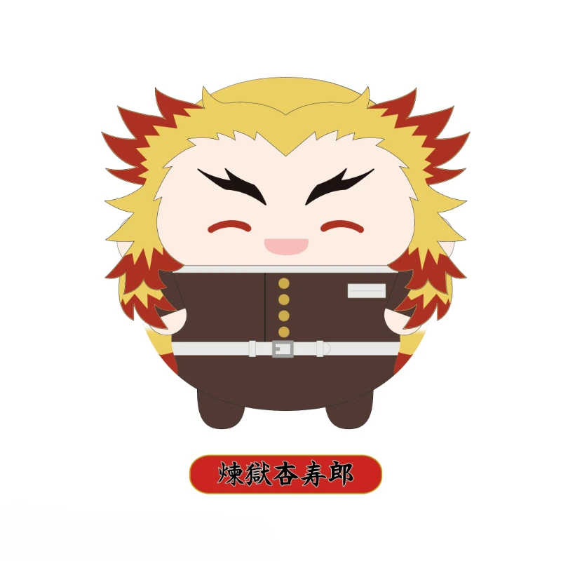 Game Zenitsu Agatsuma Rengoku Kyoujurou Kanroji Mitsuri Tomioka Giyuu Keychain Doll Anime Acrylic Keyring Pendant Gift