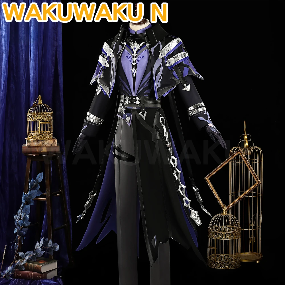 

IN STOCK Flins Cosplay Game Genshin Impact 【S-3XL】WakuWaku-N Men Costume Kyryll Chudomirovich Flins Cosplay Plus Size Wig