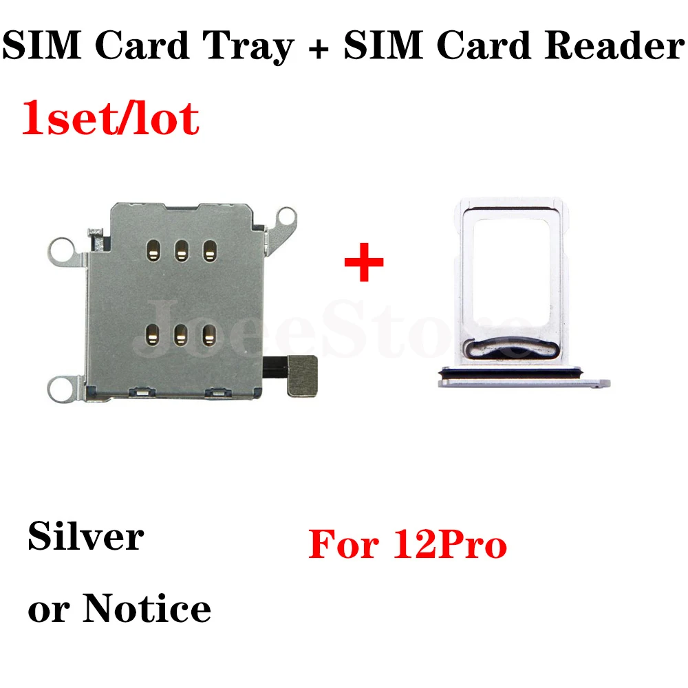 1set Dual Sim Card Reader Connector Flex Cable For iPhone 11 12 13 Pro Max XR SIM Card Tray Holder Slot Adapter Replacement Part