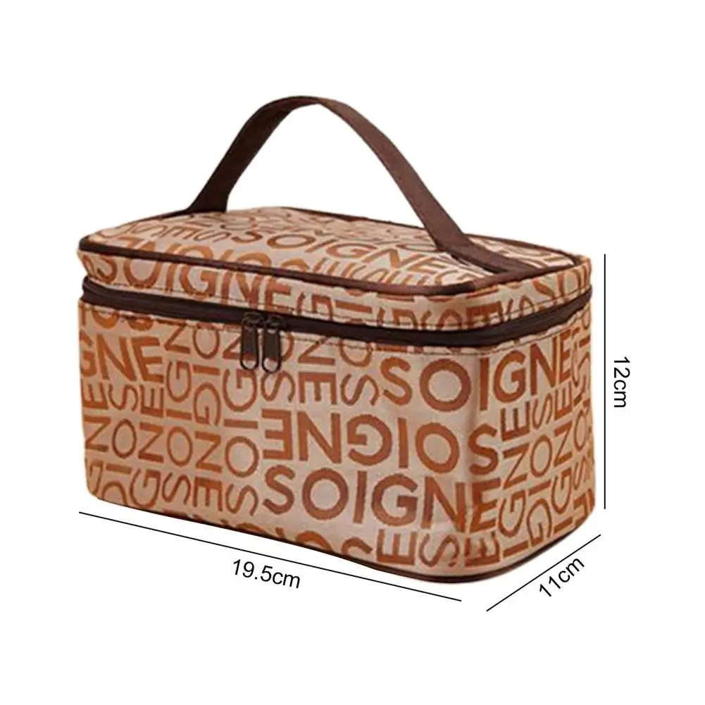 กระเป๋าแต่งหน้าที่ยอดเยี่ยมพร้อมสายคล้องมือความจุสูงน้ำหนักเบาอุปกรณ์จัดระเบียบของในห้องน้ำกันความชื้น