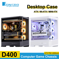 Jonsbo D400  ATX Seaview Room Case  M-ATX MINI-ITX Desktop Office Chassis  Support Power Supply ATX PS2 10 Fan Slots PC Case