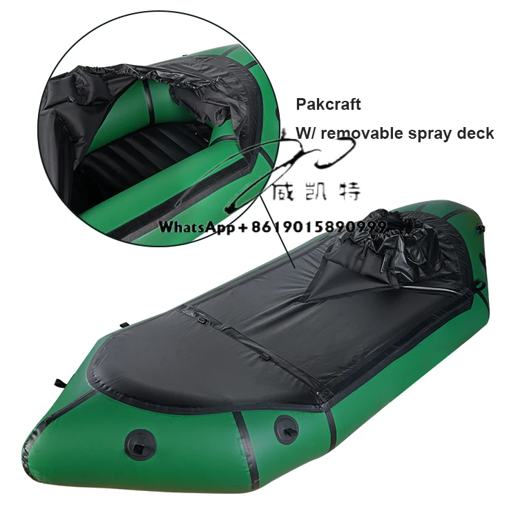 

420D Nylon TPU Double Sided Laminated Glue Free Welded Portable Lightweight TPU Packraft