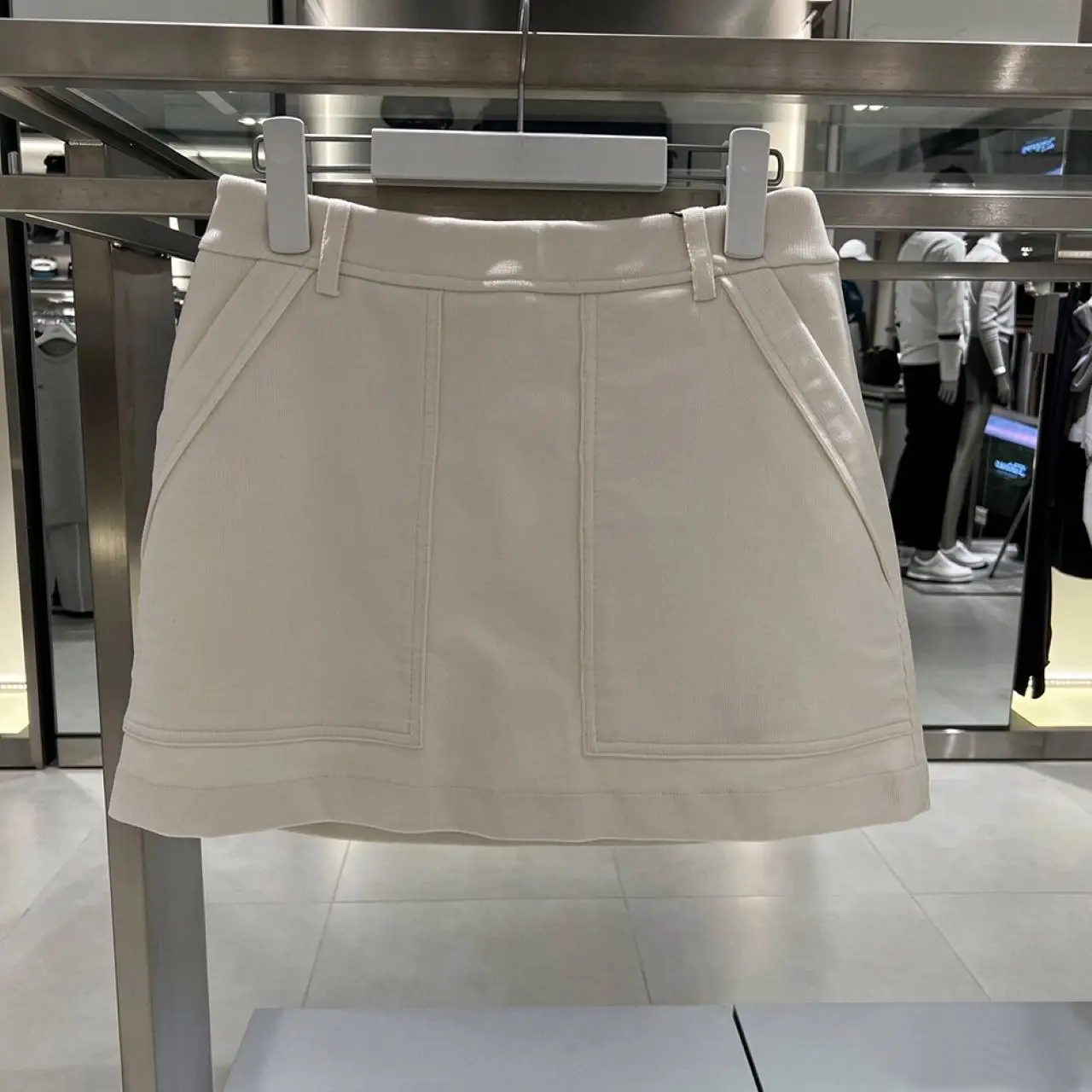 Women Autumn Winter Golf Skirt Corduroy Elastic Waist Casual Sports Half Skirt Ladies Outdoor Golf Skort