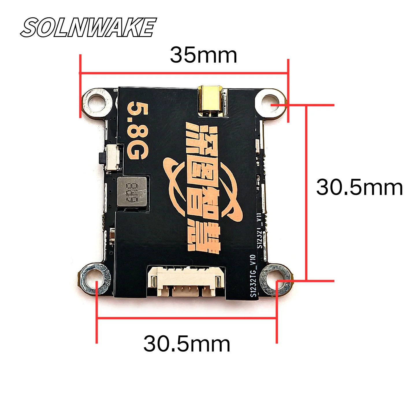 SLONWAKE 5.8G Long Range Transmitter VTX FPV 200/500/1000/2000mW adjustable 1500TVL Camera CMOS 2.1MM for RC Drones & Vehicles