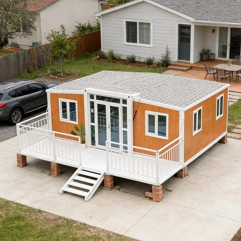 Prefab Foldable Guard House Expandable Portable Container Security Booth Modular Sentry Cabin With 360 Degree Window View
