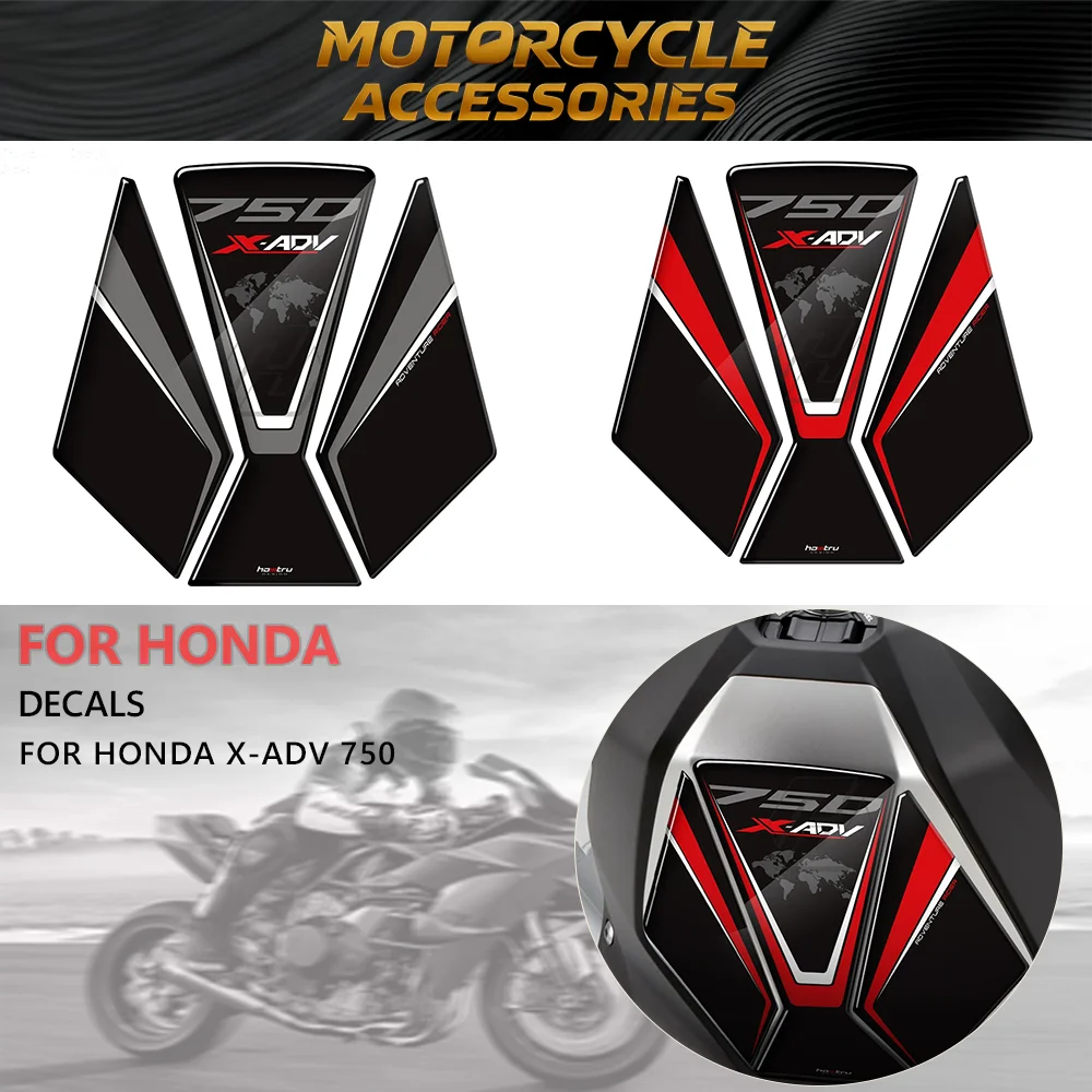 

Motorcycle stickers For Honda Scooter X-ADV Xadv 750 Tank Pad Protection Sticker 3D Resin Prevent Scratc Decal Moto stickers