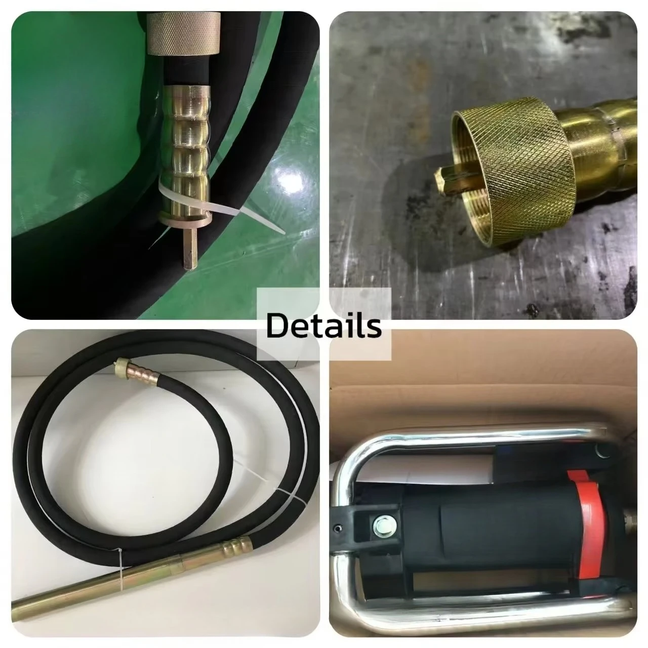 Plug‑in Insert Concrete Vibrator 50MM Diameter 4M/6M Vibrating Poker Rod Construction Tool For Concrete Slurry Consolidation