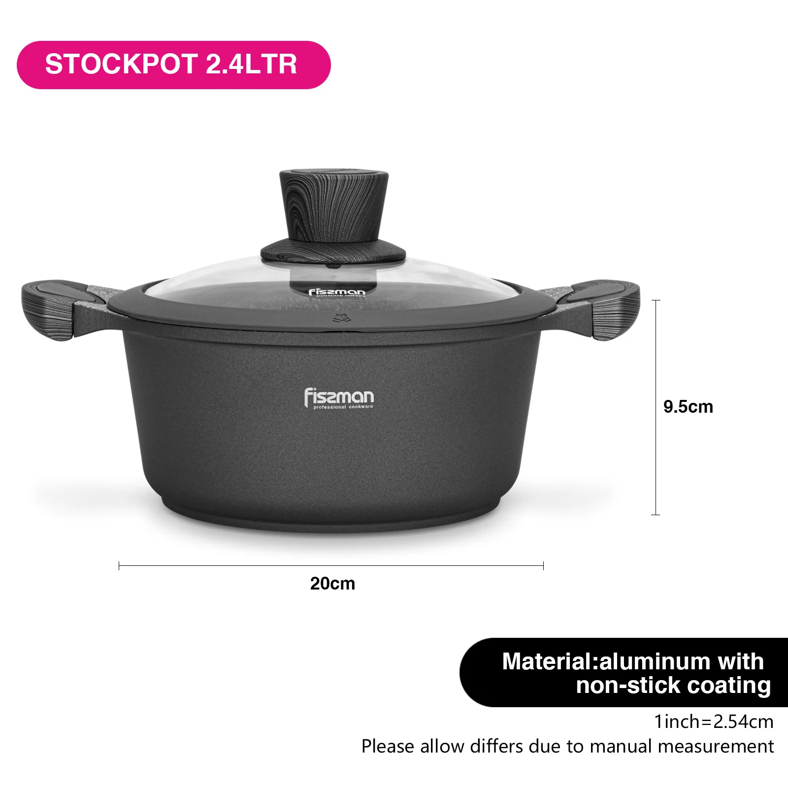 Soup Pot Cookware Portable Casserole Aluminum Nonstick Pan Cooking Tools Stockpot with Lid Kitchen Pot for Home Bar Restaurant