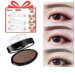 Eyebrow Powder Stamp Tint Stencil Set Cosmetics Professional Makeup Waterproof Eye Brow Stamp Lift Eyebrow Enhancers Stencil Kit