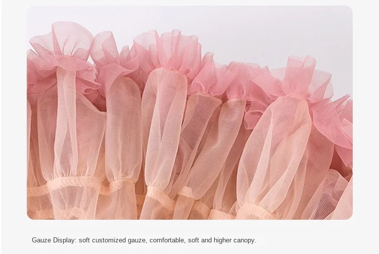 Mädchen 1-10 Jahre Spitzen-Tutu-Rock Flauschiger Chiffon-Petticoat Einfarbige Tutu-Röcke Mädchen-Tanzrock Kinder-Tüll-Petticoat – Detail 7