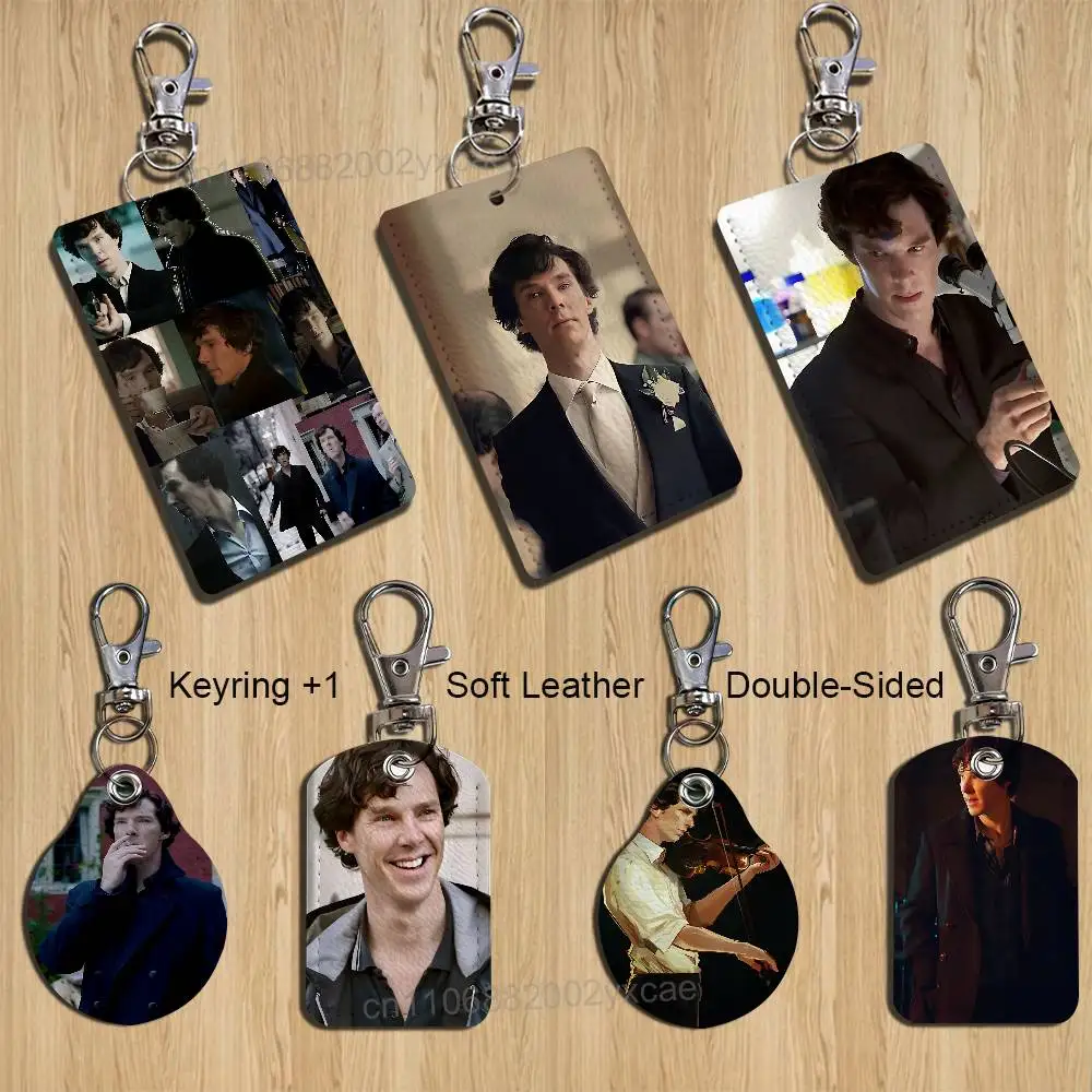 movie 2026 Young Sherlock Cartoon Singer Anime Card Keychain Fashion Pendant Bag ID Door Card Case Bus Card Cute Adult