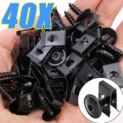 Auto Self-tapping Screw Fasteners Car Metal U-shaped Spacers Self-Tapping Screws Kit Auto Motorcycle Modification Accessories