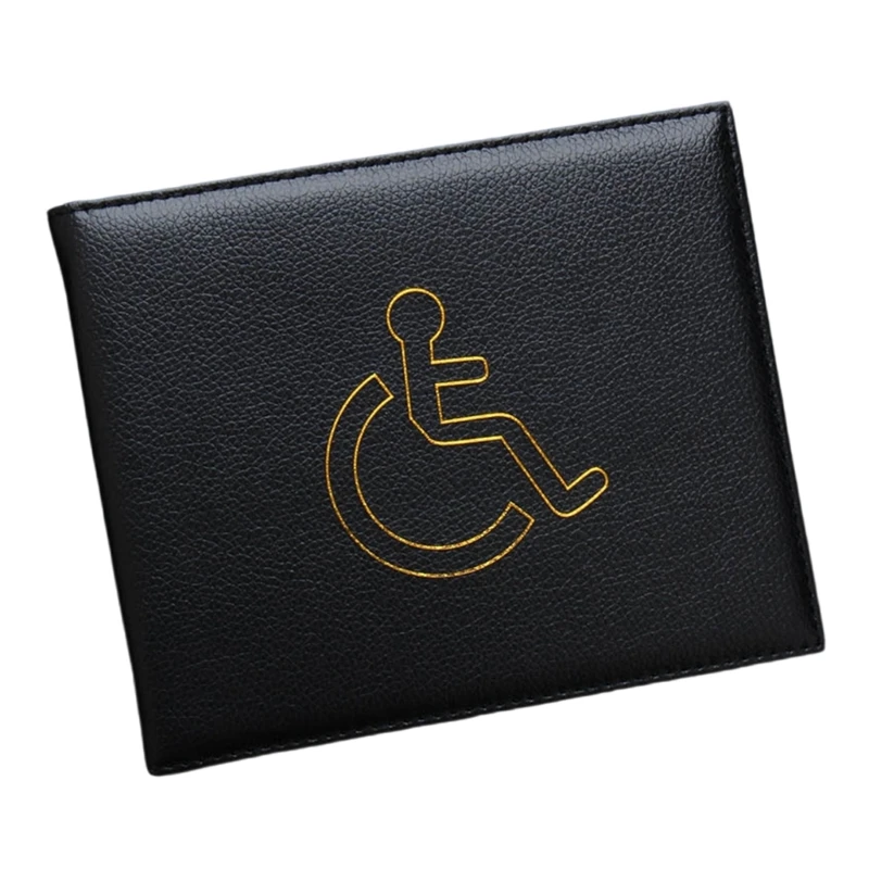 

Disabled Badge and Timer Holder Wallet Protector PU Leather Disabled Badge Holder Parking Pass Permit Holder for Parking