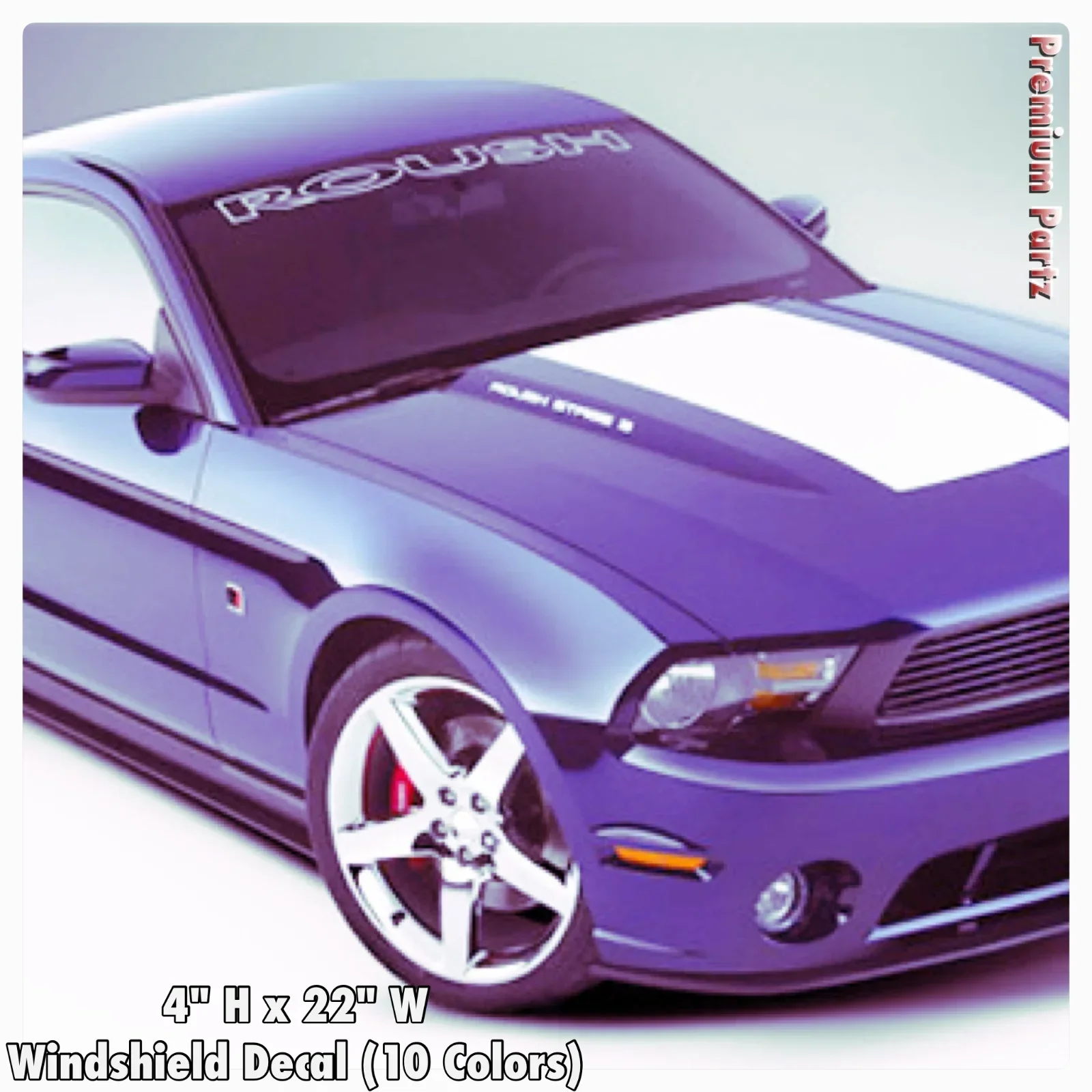 For  Ford Mustang Roush Cobra GT Windshield Body Decal New 1PC 10 Colors-