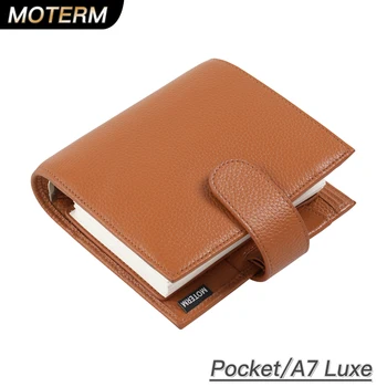 Moterm Luxe 2.0 Series Pocket Size Planner Pebbled Grain Leather A7 Notebook with 30MM…