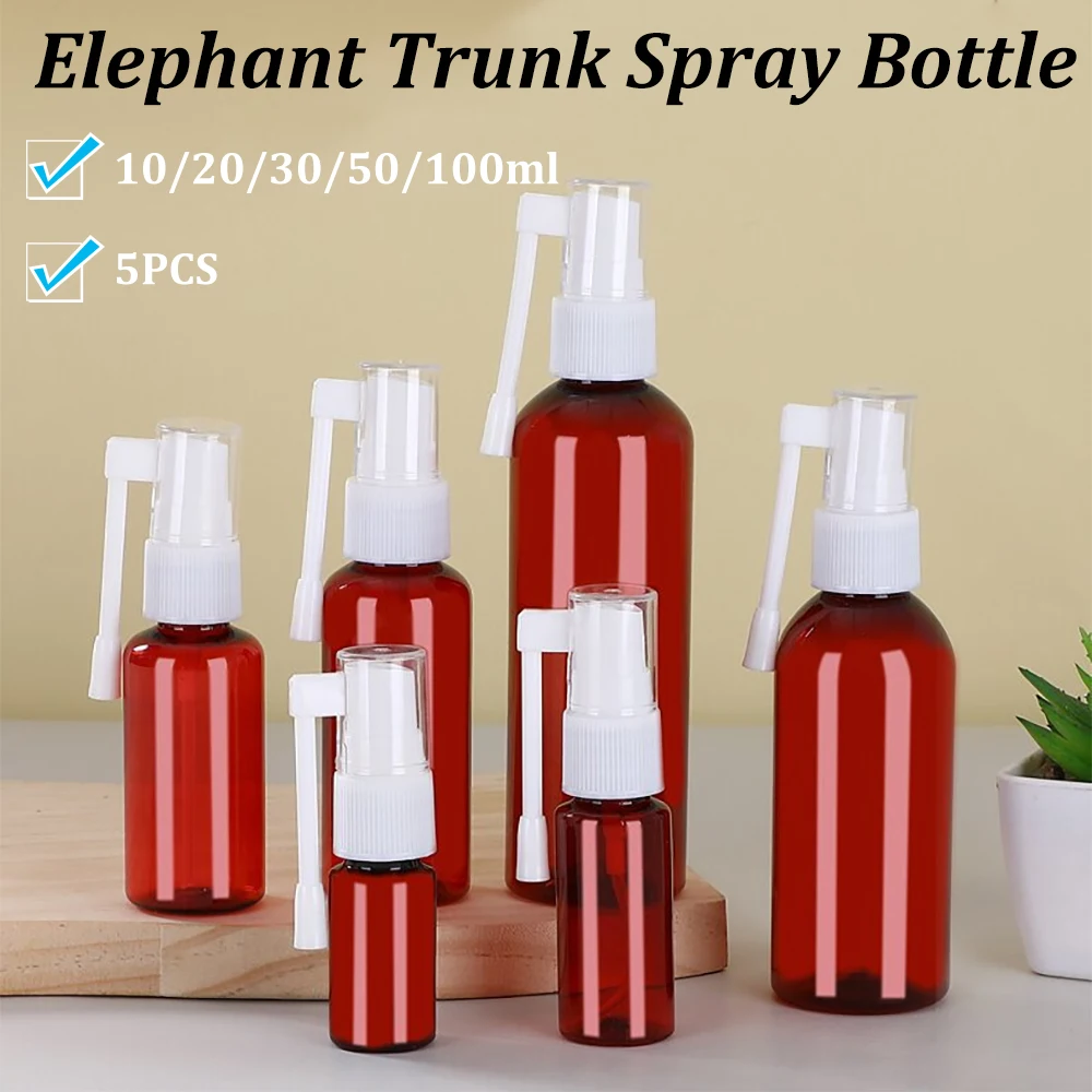 

10/20/30/50/100ml Plastic Nasal Spray Bottle Pump Fine Mist 360 Degree Rotation Sprayers Portable Empty Container