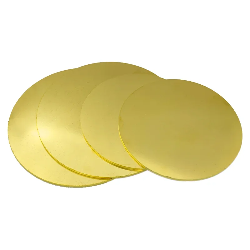 Brass Disc Round Plate Sheet Diameter 20mm 30mm 50mm 60mm 80mm100mm 150mm 200mm Solid Pure Copper Sheet Plate Customization