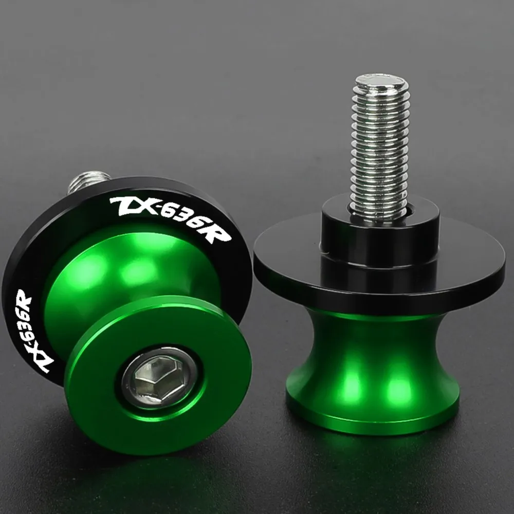 Swingarm Spool Slider Stand Support For KAWASAKI ZX636R ZX-636R 2013-2026 M8×1.25 Motorcycle Accessories Bolts Rear Stand Screws
