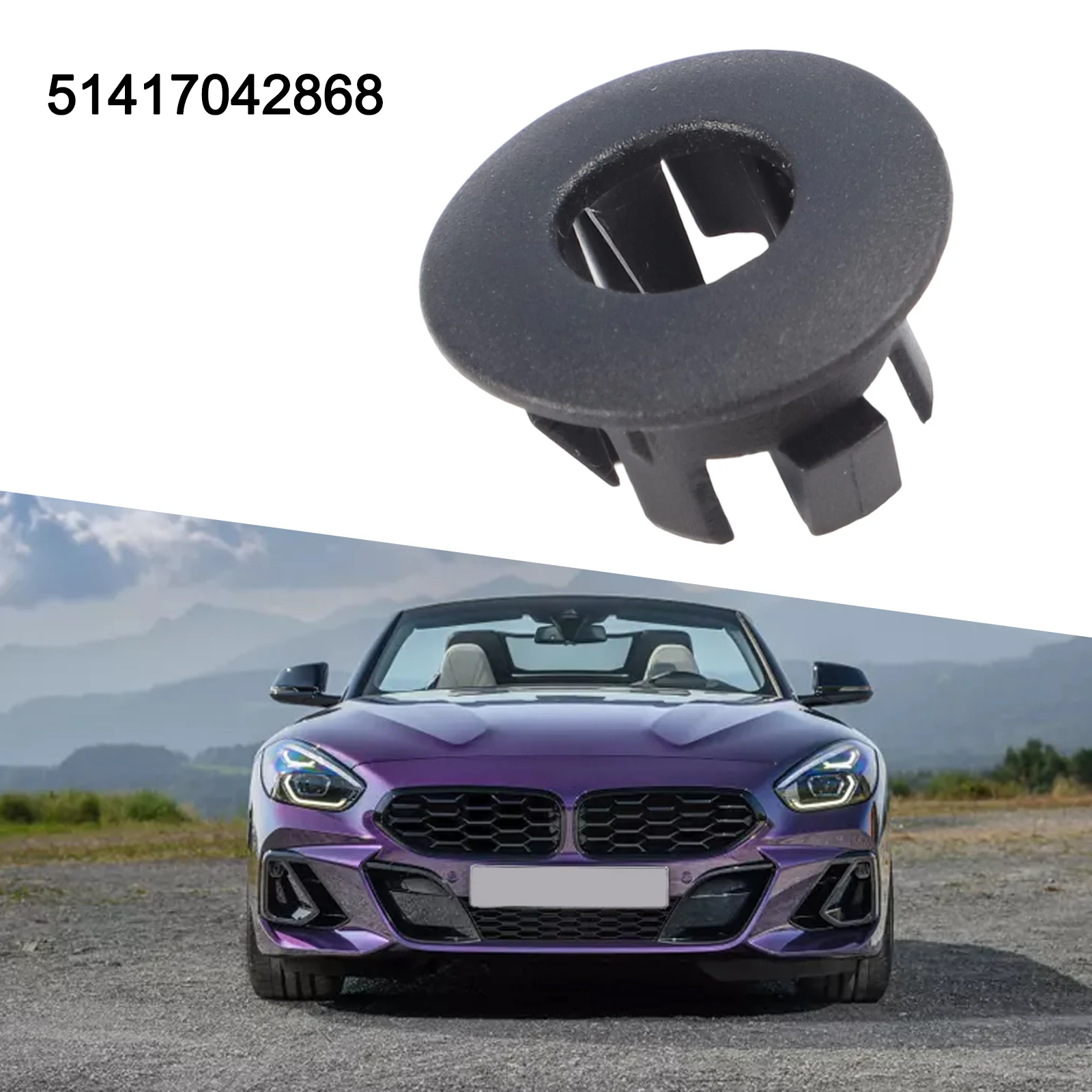 Door Lock Knob Cover Plastic Replacement Parts 51417042868 For BMW For Z4 For E85 For E86 2003-2008 Interior Parts view 3