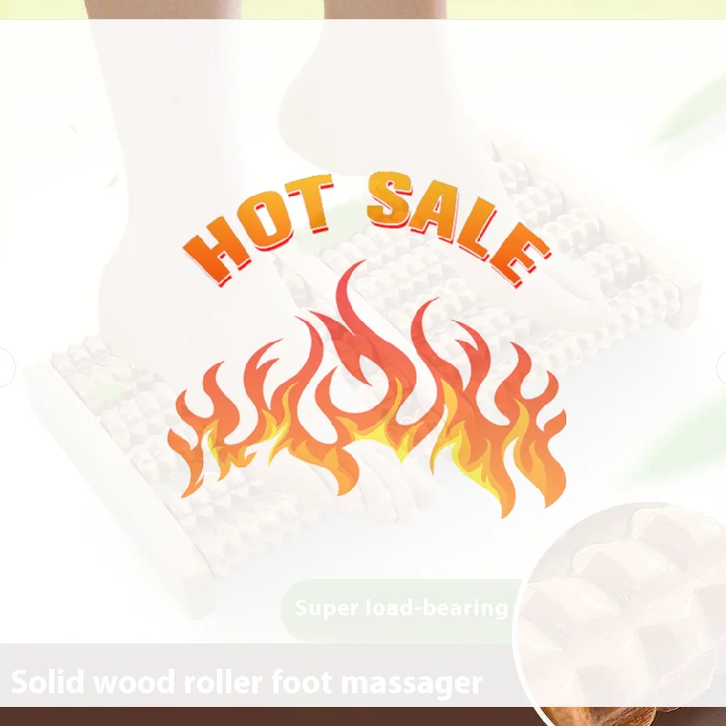 

Деревянный массажер для ног, роликовый рефлексотерапия для снятия стресса, фитнеса, здравоохранения, массажный ролик для ног, облегчение боли