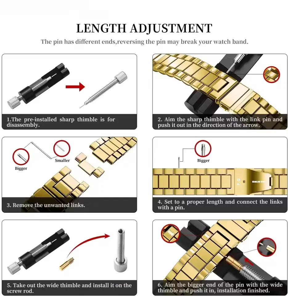 Stainless Steel Strap For Xiaomi Mi Watch Color Band Metal 22MM Quick Release Bracelet For Amazfit Pace Stratos 3 2 2S GTR 47MM