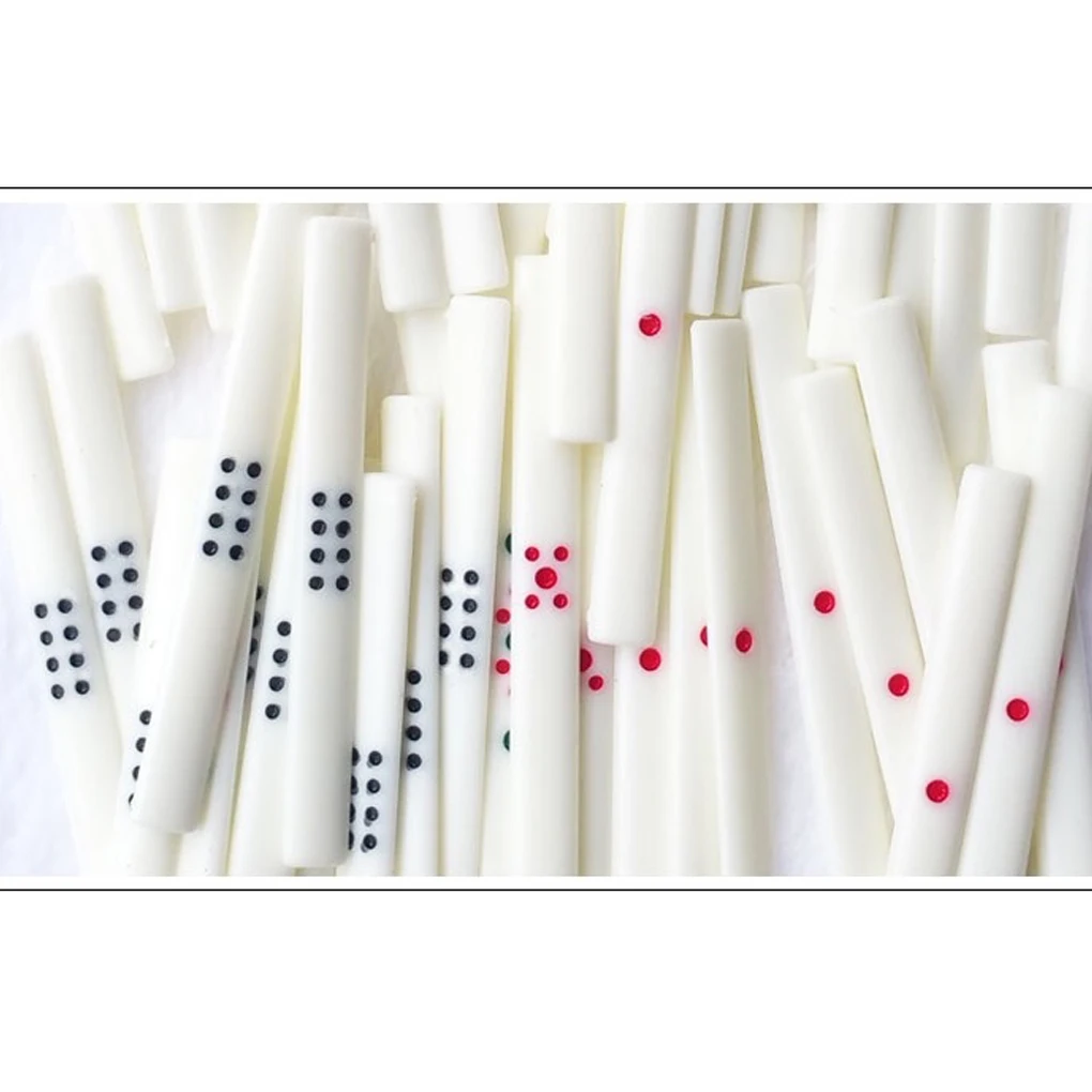 Piastrelle per bastoncini per scacchi e conteggio carte Mahjong da 44 pezzi per occasioni chiare - Giochi ideali, intrattenimento per la famiglia, amici