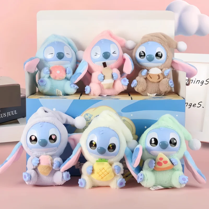 

Genuine New Sale Stitch Eat Some Thing Before Sleep Series Vinyl Blind Box Pendant Festvial Gifts Cute Toys