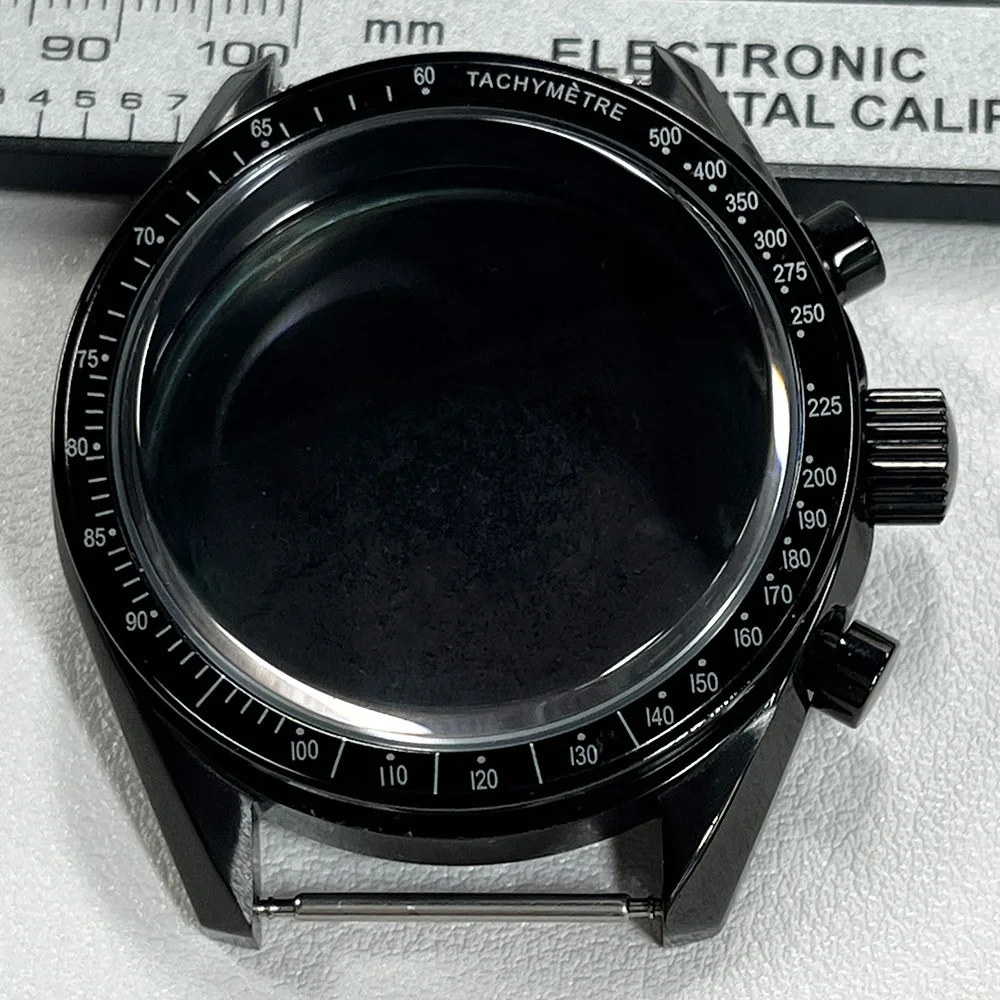 

Механизм vk63, 40 мм, черный корпус, браслет с кварцевым хронографом, водонепроницаемые часы из нержавеющей стали, ремешок для часов 20 мм