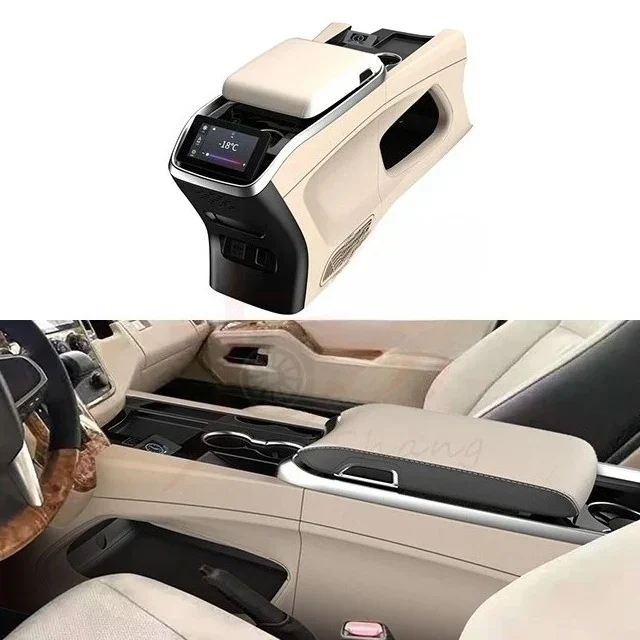 Applicable to HIACE  Armrest Box Central Storage Box With Wireless Charging Touch Screen Armrest Box Modification