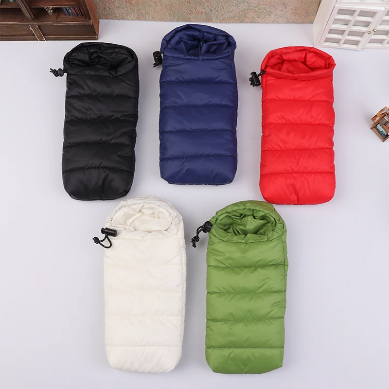 1Pcs Doll Simulation Sleeping Bag Dollhouse Bedroom Furniture Toys Dollhouse Outdoor Camping Scene Decoration Accessories