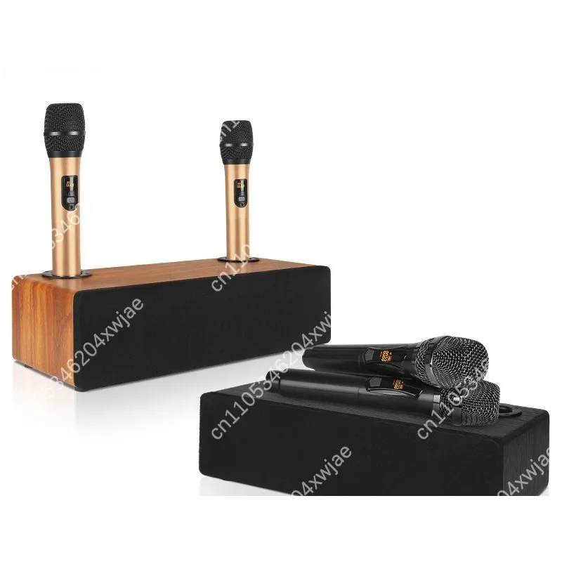 High Fidelity Karaoke Speaker System with Built-in Microphone Wireless Bluetooth for Home Theater