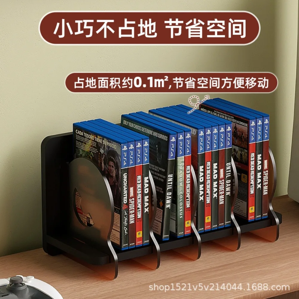 Thickened Smile Design CD Rack Vinyl Record Desktop Student Book Information Storage Document Organizing