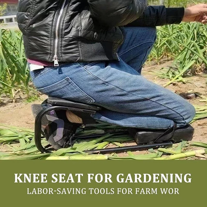 Gardening Knee Seat Protecting Knees Portable Kneeling Stool Wearable Foam Knee Pad Mat Labor-Saving Tools for Farm Work