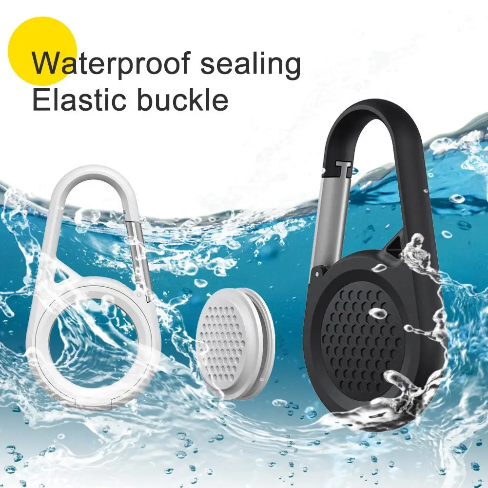 For Apple Anti-lost Device for airtag Shell Protective Cover Tracker Silicone Cover Hanging Buckle Spring Buckle Waterproof Z4N2