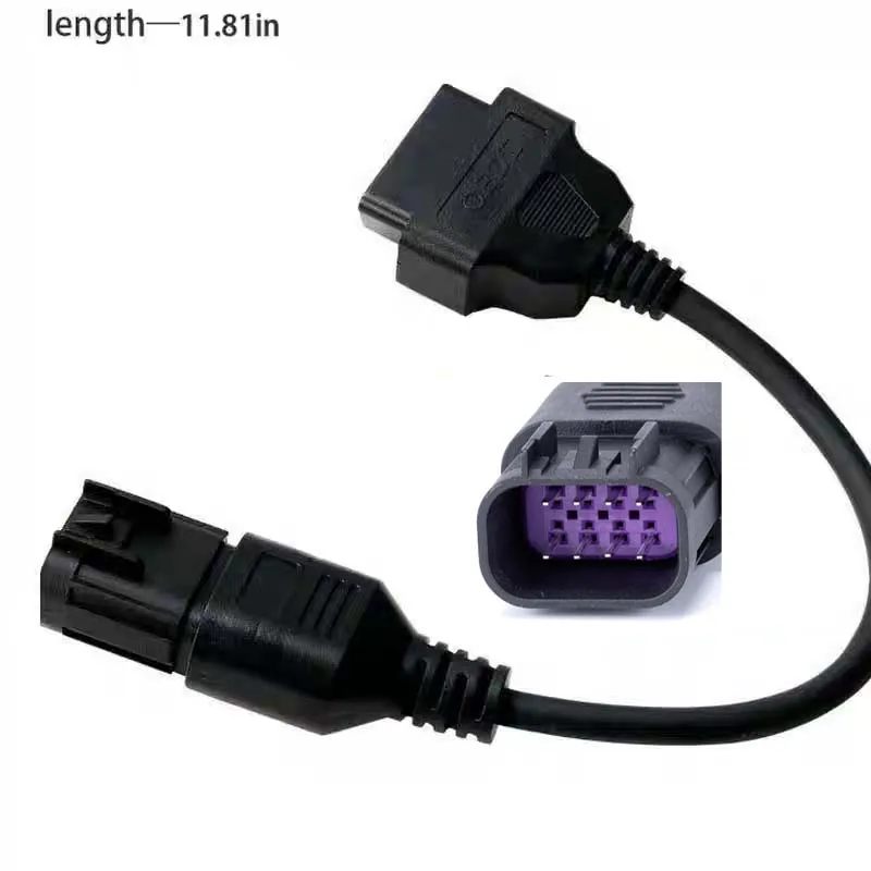 Opions MS309 OBD2 Scanner Multi-languages Diagnostic Tool OBD ATV Motorcycle Connection Cable OBD2 To 8 Pin Diagnostic Adapter