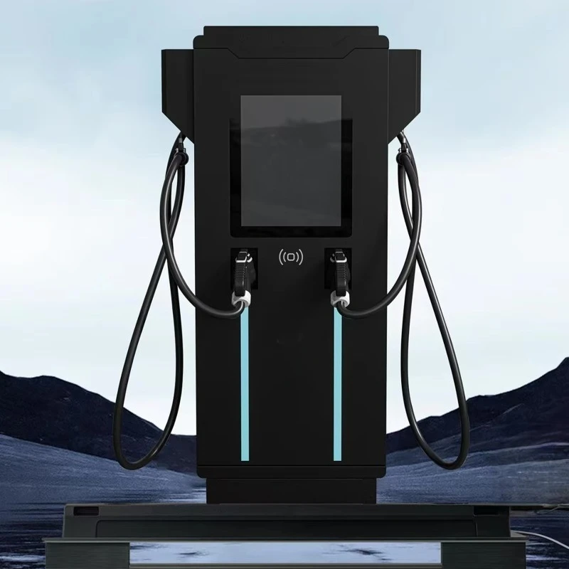 Custom New 120/180/240KW DC Fast EV Charging Station Dual Guns IP55 TUV Certified APP Control RFID Optional 2-Year Warranty
