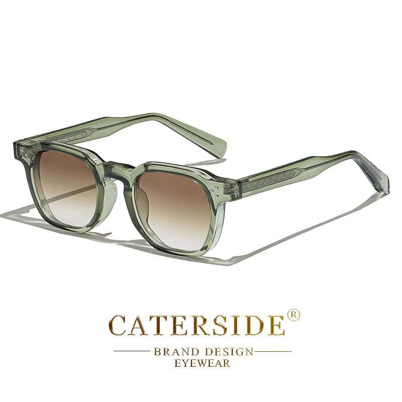 CATERSIDE gafas de sol Retro Punk para hombre, montura pequeña cuadrada, diseño personalizado, gafas de sol para mujer, fiesta de viaje, regalo de