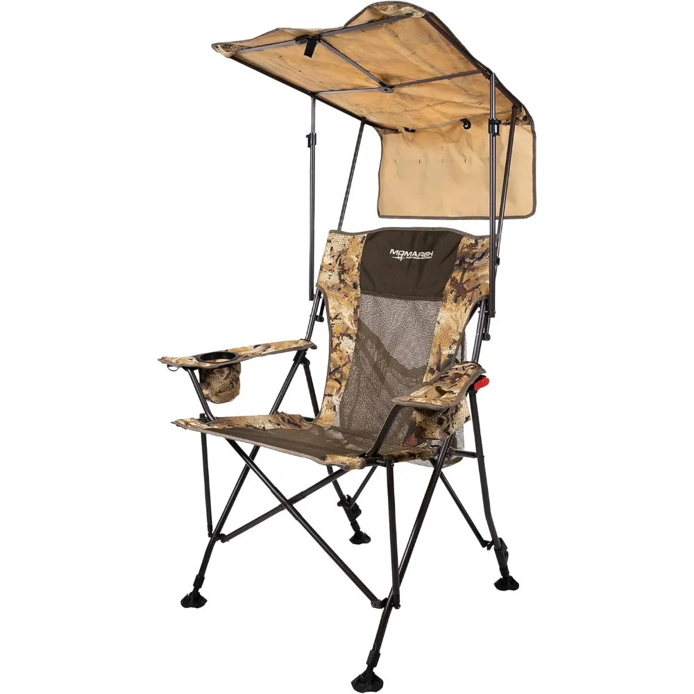 

Lightweight Dove Chair with Adjustable Shade Canopy and Carry Bag | Full Size Collapsible Chair for Hunting, Camping, Waterfowl