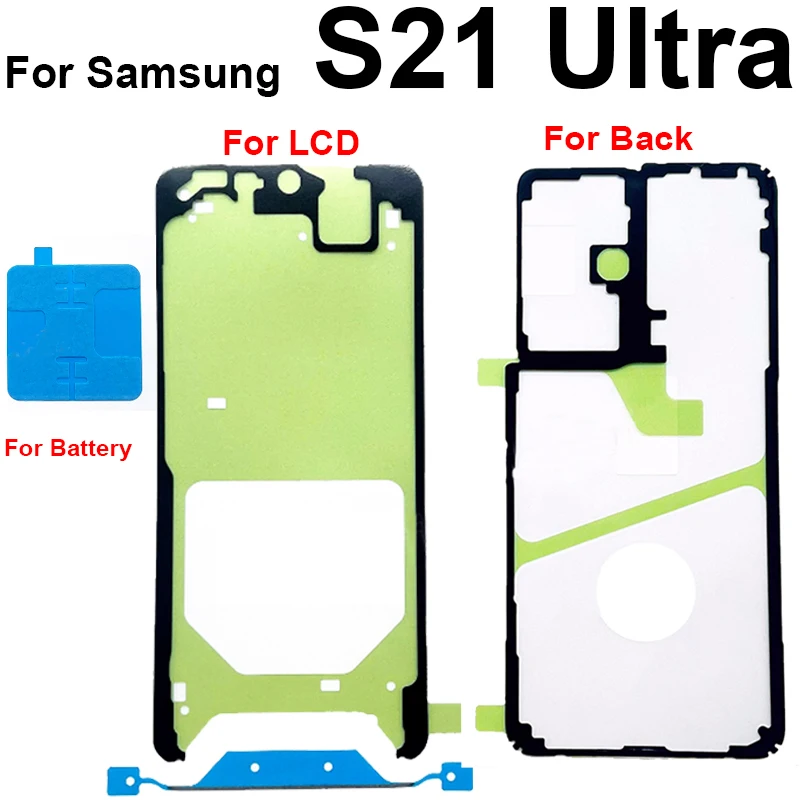 LCD Screen Back Battery Cover Camera Lens Waterproof Adhesive Sticker Tape For Samsung Galaxy S21 S21 Plus S21 Ultra S21 FE