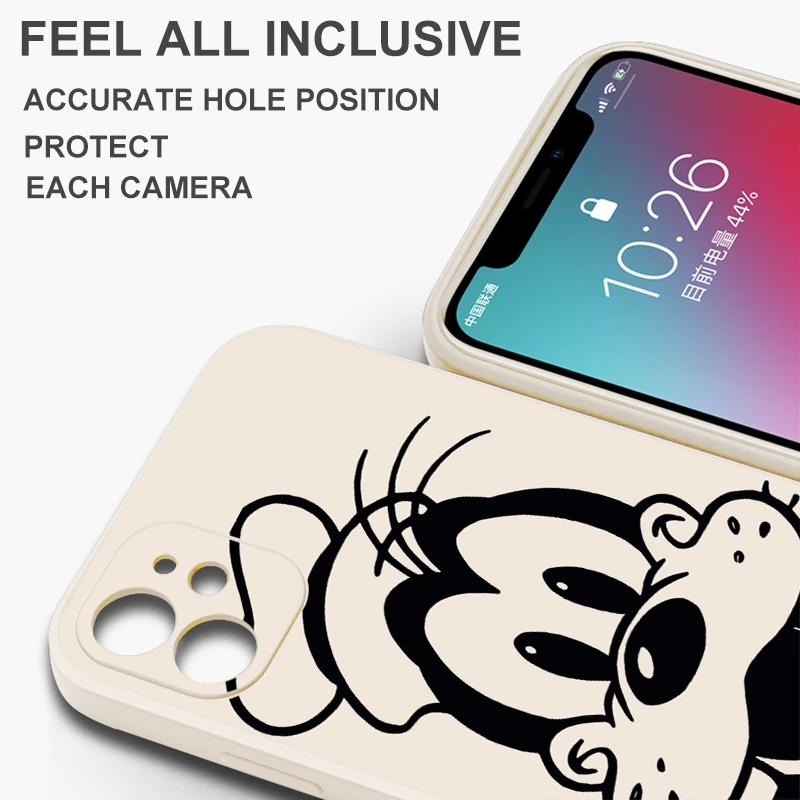 Disney Goofy Goof Duck Phone Case For Xiaomi Redmi 13C 5G 12 12C 10X 5G 10C 10 9 9A 9C 9AT 8 8A Carcasa Liquid Silicone Shell