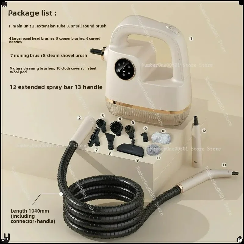 

Household high temperature and high pressure steam cleaner Multifunctional portable cleaner Air conditioner Kitchen