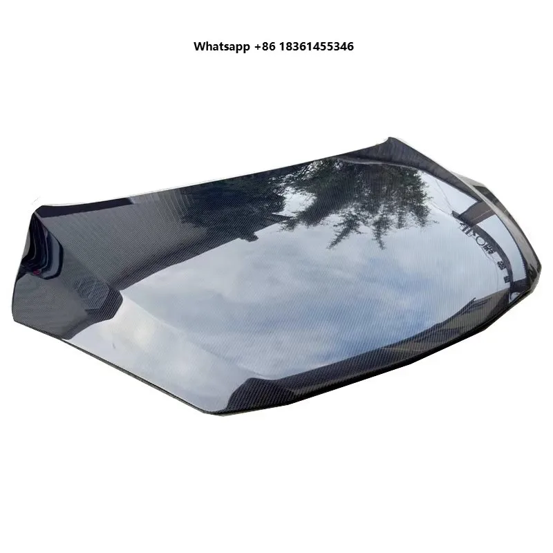 

for 2 modified Hood Engine Bonnet Car Accessories Carbon fiber Engine cover Assembly